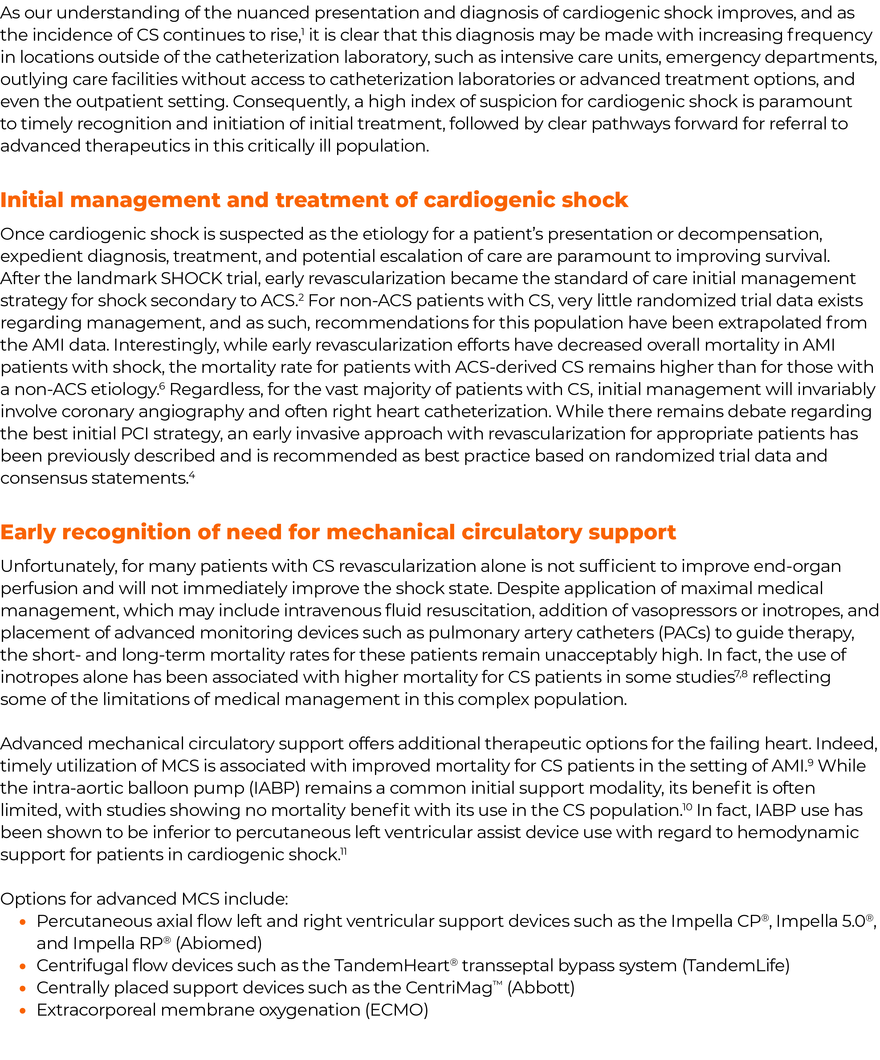 ,As our understanding of the nuanced presentation and diagnosis of cardiogenic shock improves, and as the incidence o   